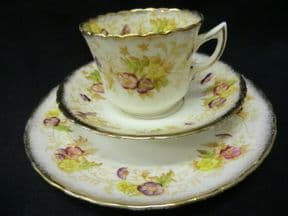 STANLEY china Edwardian tea trio