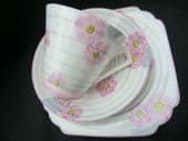 Stunning Cartwright & Edwards Art Deco trio - Handpainted