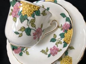 Tuscan china tea trio