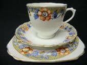 Tuscan red roses tea trio