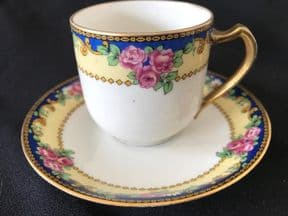 VINTAGE frank Haviland espresso coffee cup & saucer LIMOGES
