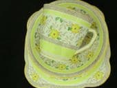 windsor China "Rustic" pattern trio