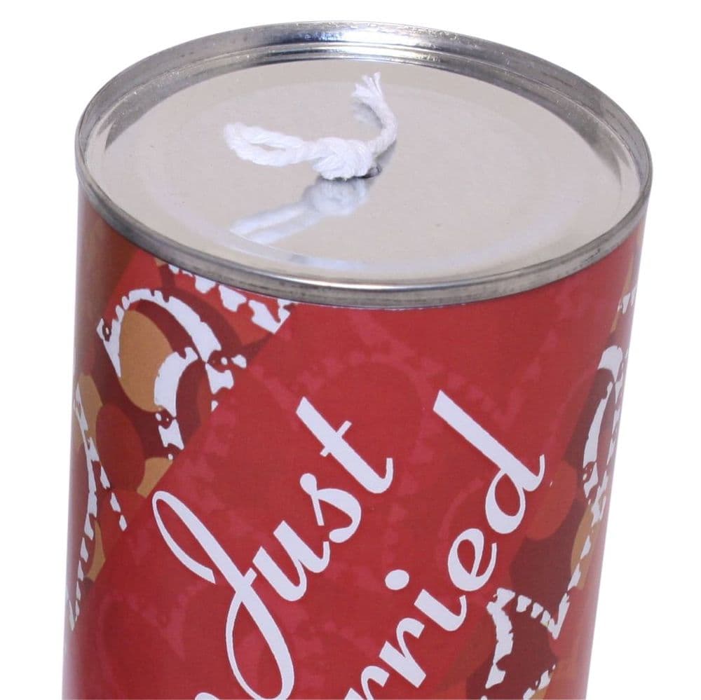 Just Married Wedding Car Tin Cans ROMANCE Set of 12