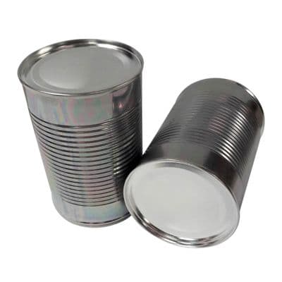 Empty Sealed Food Cans - Box of 48