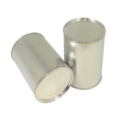 Empty Sealed Tin Cans - Box of 48