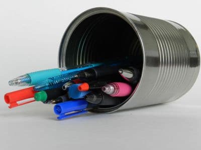 Tin Can Pencil Holder - Box of 24