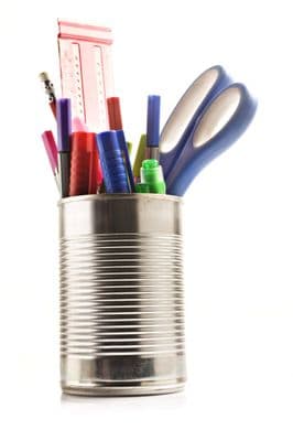 Tin Can Pencil Holder - Box of 48