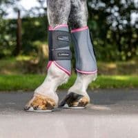 LeMieux Carbon Mesh Wrap Brush Boots - Watermelon