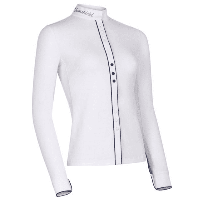 Samshield Ladies' Harper Long-Sleeved Competition Shirt - White/Navy