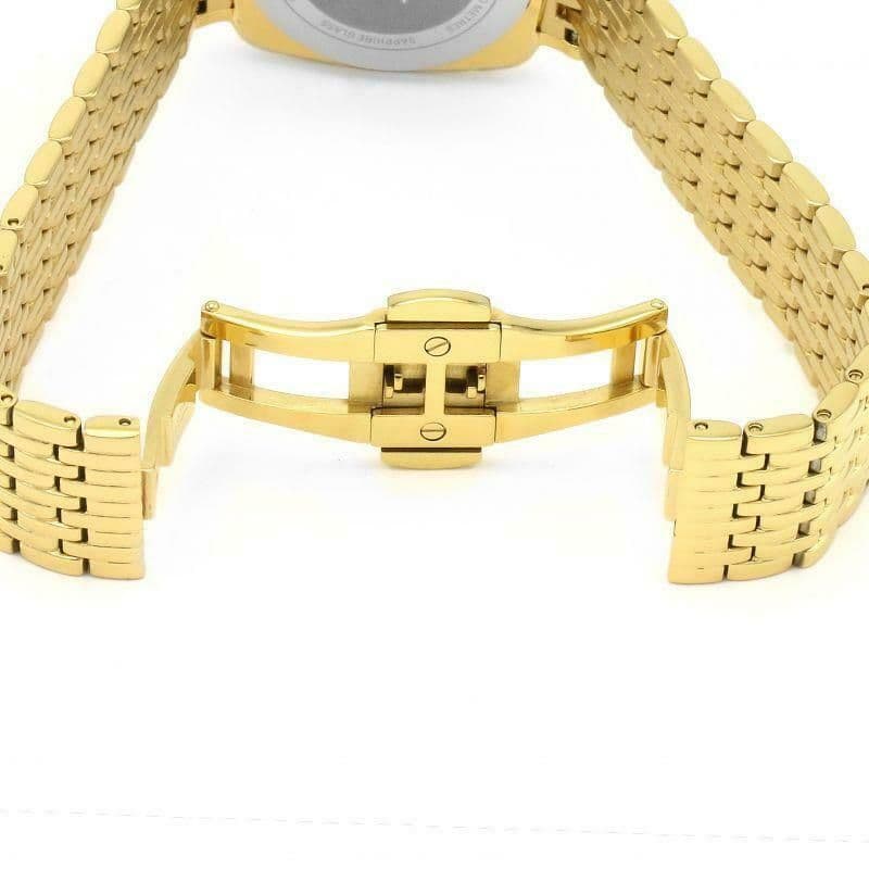 Rotary GB05308/03 Men s Gold Tone Windsor Cushion Case Quartz  