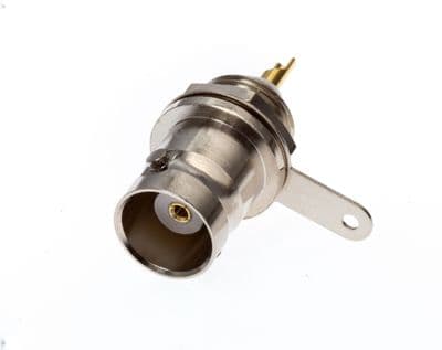 13-25 BNC Co-axial Connector, Straight Bulkhead 50 ohm Jack Receptacle