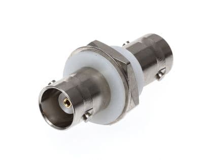 13-29-7 BNC Co-axial Connector, Isolated Bulkhead, 50 ohm Jack to Jack Adapter