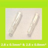 1508PVC Vinyl Sleeve for 2.5mm or 2.8mm Non-insulated Terminals (Pack of 100)