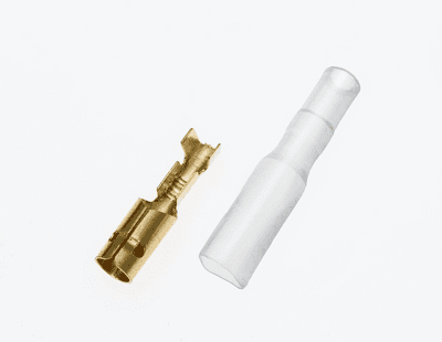 3.9mm Female Japanese Bullet Non-Insulated Terminals and Sleeves (Pack of 40)