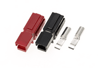 30 Amp Single Pole Interlocking Power Connectors, Red and Black 50Pairs