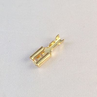 4.8 x 0.5mm Female Push-On Brass Receptacle (Pack of 100)