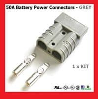50 Amp BMC2S-GREY Two Pole Grey Power Connector (Price Per KIT)