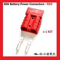 60 Amp BMC2S-RED Two Pole Red Power Connector (Price Per KIT)
