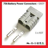 75 Amp BMC2S-GREY Two Pole Grey Power Connector (Price Per KIT)