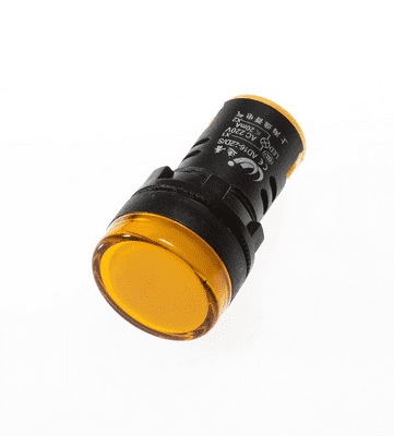 AD16-22D/S YELLOW LED Indicator Warning Pilot Light Lamp 22mm Panel Mount 220 Vac