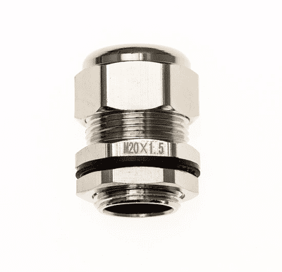BCG-M20-14 M20 x 1.5 Nickel Plated Brass Cable Gland 9-14mm IP68