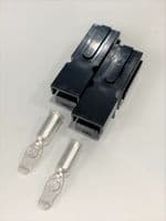 BMC1M-BLACK 75 Amp Interlocking Modular Black Single Pole Battery Power Connectors and Contacts (PR)