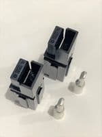 BMC1M-BLACK 75 Amp Interlocking Modular Black Single Pole Battery Power Connectors and Contacts (PR)