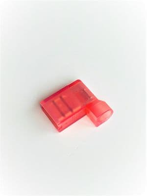 FLDNY1-250A 6.3 X 0.8mm Push-On Flag Terminals, Red Nylon (Pack of 100)