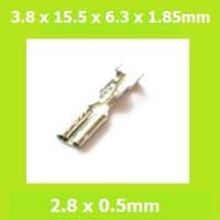 FM110-02B25L 2.8 x 0.5mm Female Push-On Tin Plated Brass Receptacle (Pack of 100)