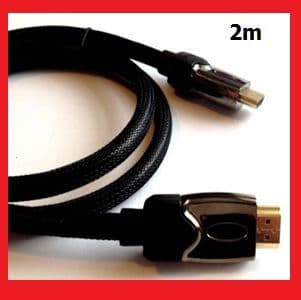 HDMI Cable, v1.4, 2m, PREMIUM HD High Speed Ethernet Gold 1080p 3D
