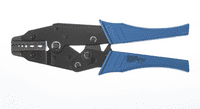 HS-06WF2C Ratchet Crimp Tool for Bootlace Ferrules 0.25 - 4mm² and Red/Blue Insulated Terminals