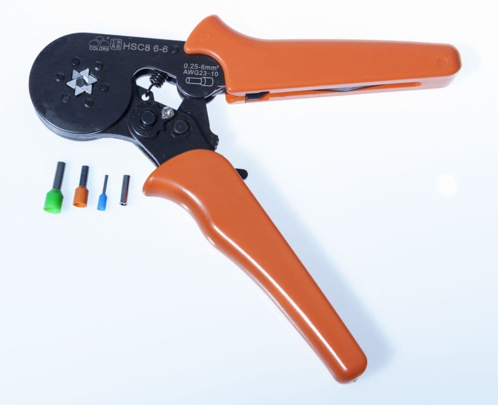 Crimp Tool, Bootlace Ferrules, LY8-060, 0.25-6mm², (UK Stock)