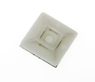 HW-3A Cable Tie Mount 18mm x 18mm Nylon Adhesive Backed (Pack of 100)