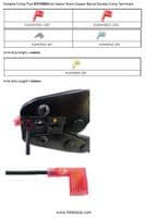 Crimp Tool, all insulated Terminals, KST2000A, 1.25mm², 2mm², 5.5mm², (UK Stock)