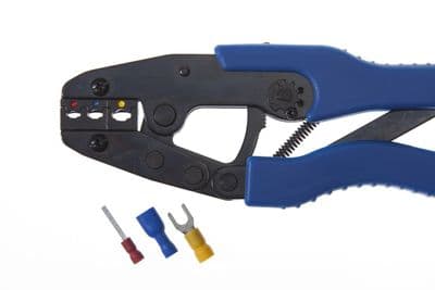 KST2000B Ratchet Crimp Tool for DOUBLE Crimp, Ring, Spade, Pin, Insulated Terminals 22-10 AWG