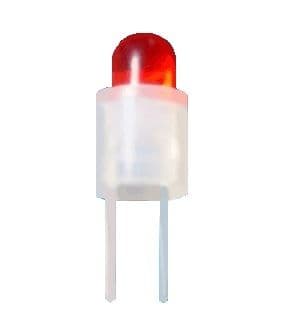 LED3-5 LED Holder Spacer, 2pin 3mm LED, 5mm High Natural Nylon (Pack of 100)
