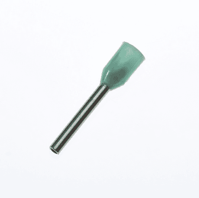 LT003408 TURQUOISE 0.34mm² Bootlace Ferrules Cord End Terminals 8mm long, PACK OF 100