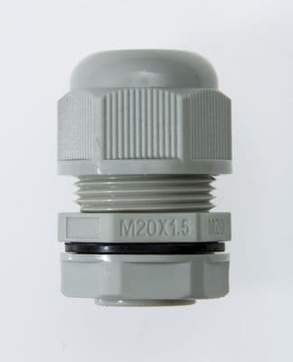NCG-M20-13.5 GREY - M20 x 1.5 Cable Gland, IP68, 8.5-14mm, UL Nylon 66