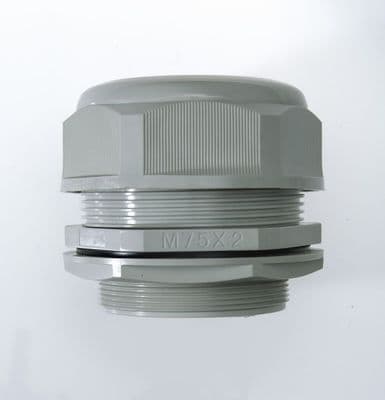 NCG-M75A-66 GREY - M75 Cable Stuffing Gland 56-66mm Grey UL Nylon IP68