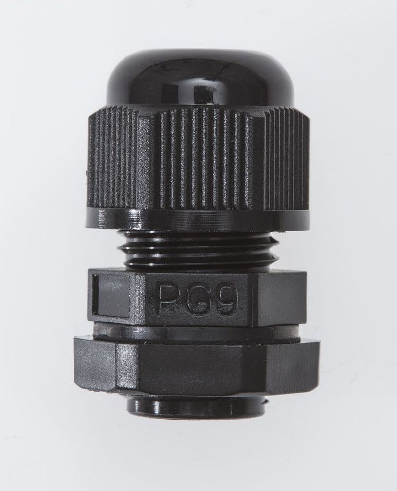 Cable Gland, BLACK, PG9, 48mm, UL Nylon 66