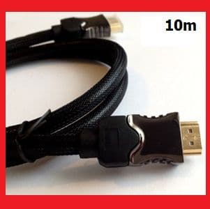 PRO GOLD HDMI CABLE, 10m, 1080P, V1.4a, PS3, SKYHD, LCD, LED, 3D