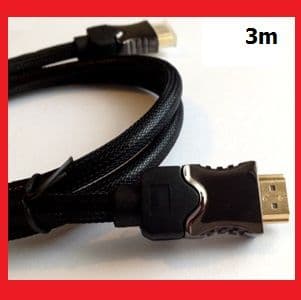 PRO GOLD HDMI CABLE, 3m, 1080P, V1.4a, PS3, SKYHD, LCD, LED, 3D