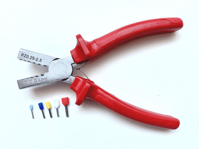 PZ0.25-2.5 Plier Crimp Tool for Bootlace Ferrules Cord End Terminals  0.25 - 2.5mm²
