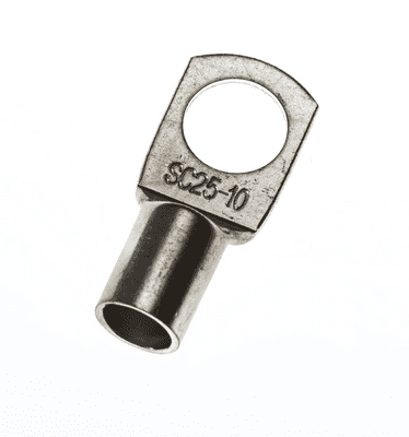 SC-JGK-25x10 Copper Tube Lug RIng Terminal 25mm² 10mm Stud (Pack of 10)