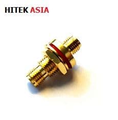 SMA Adaptor, Straight, Jack-Jack, Bulkhead, 19-21-1-TGG