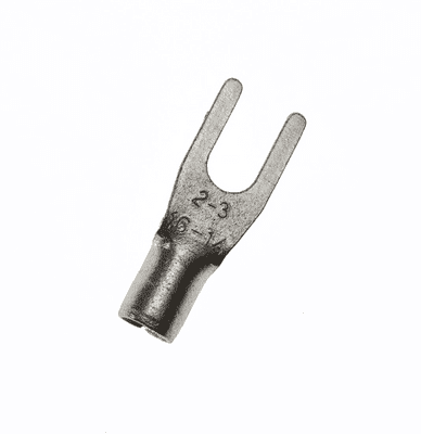 SNB2-3 3.2mm M3 Non-Insulated Fork Crimp Terminal 1.5-2.5mm² 16-14AWG (Pack of 100)