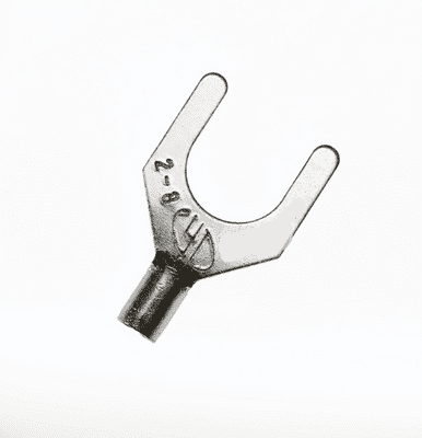 SNB5.5-8 8.4mm M8 Non-Insulated Fork Crimp Terminal 4-6mm² 12-10AWG (Pack of 100)