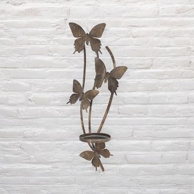 50CM METAL CANDLE HOLDER BUTTERFLY
