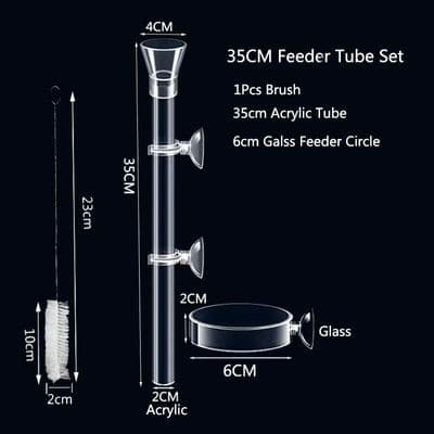 Acrylic Aquarium Feeder Tube Dish  (1)