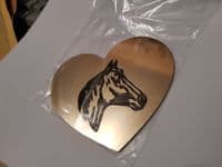 Aluminium Heart plaque 2